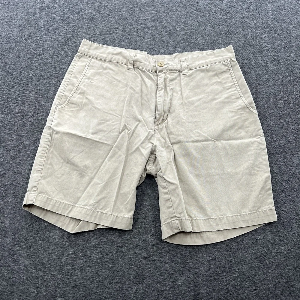 Patagonia Organic Cotton All Wear Mens Utility Chino Shorts Beige 31 *Flaws